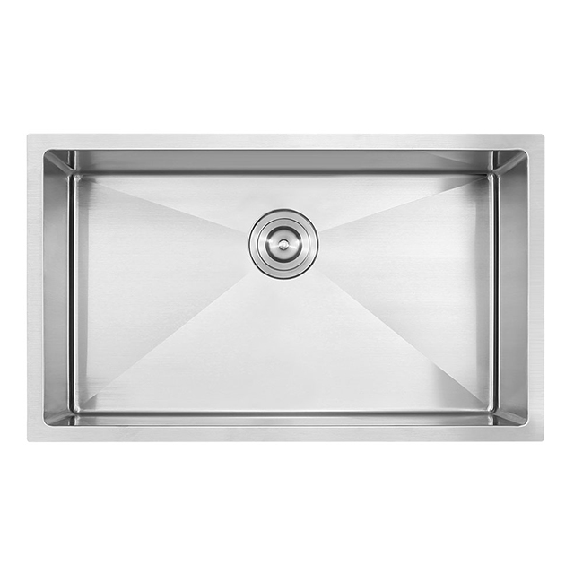 Fregaderos de cocina hechos a mano de acero inoxidable SUS304 de Undermount de un solo cuenco de 30 pulgadas